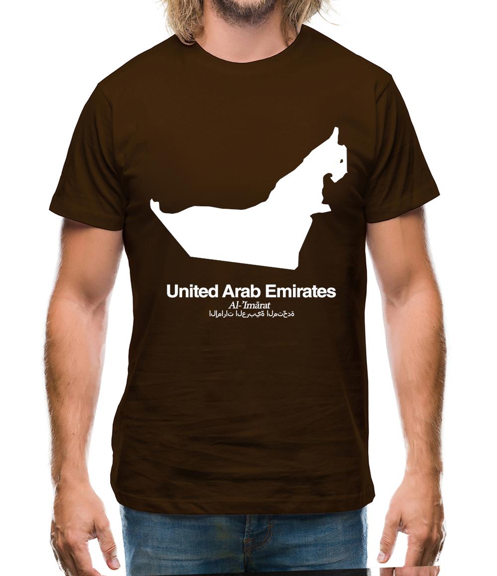 United Arab Emirates Silhouette Mens T-Shirt United Arab Emirates Silhouette Mens T-Shirt