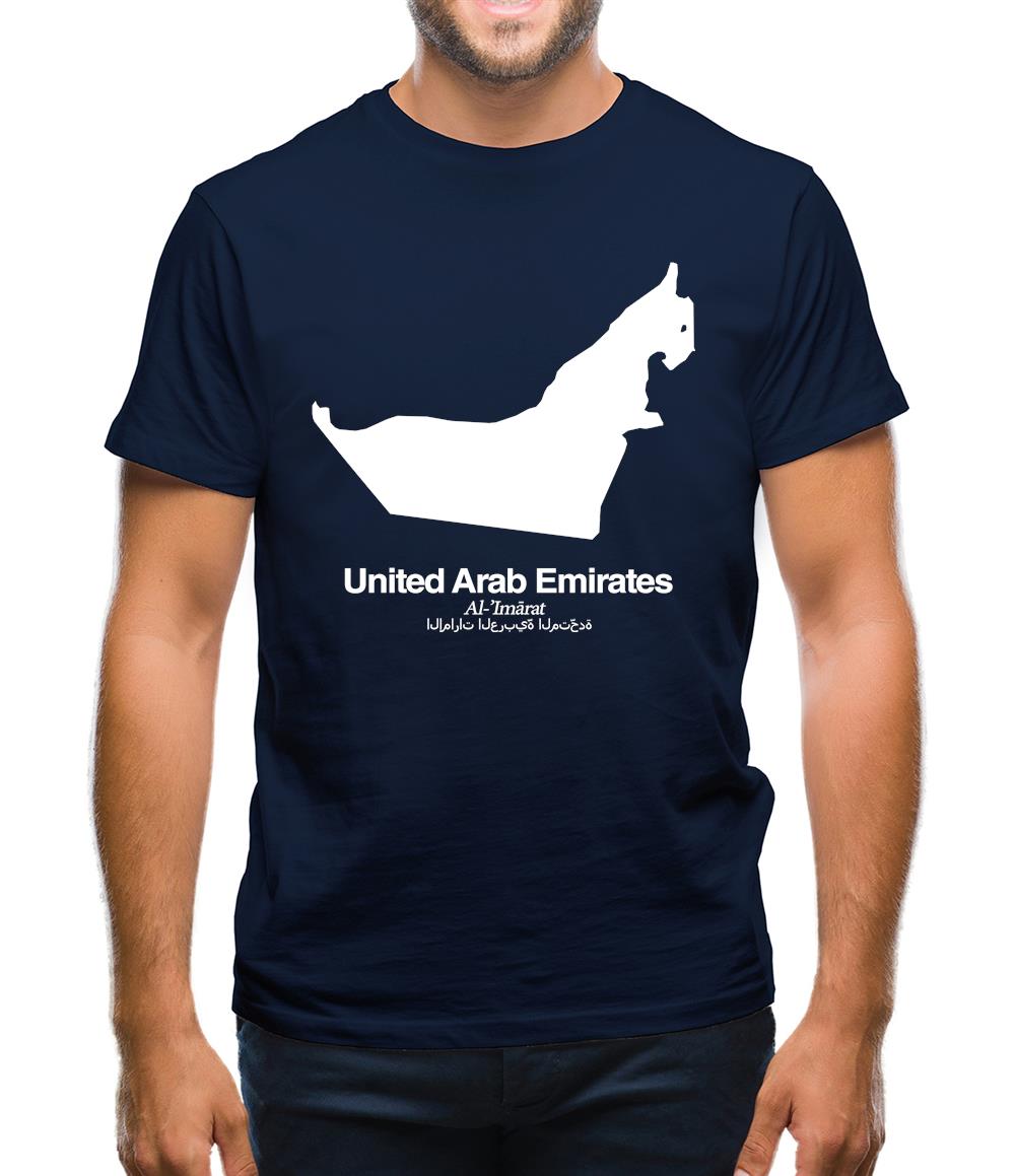 United Arab Emirates Silhouette Mens T-Shirt United Arab Emirates Silhouette Mens T-Shirt