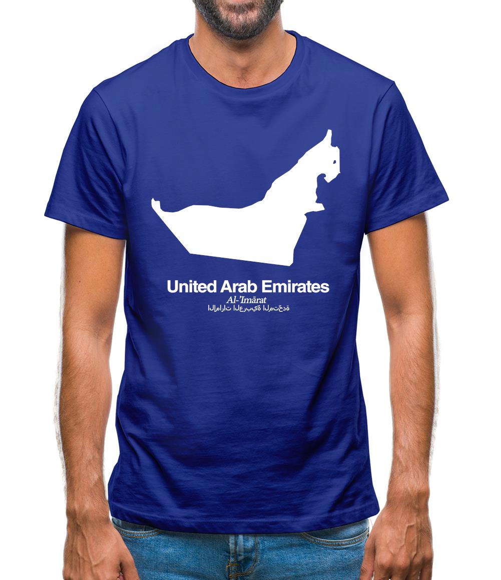 United Arab Emirates Silhouette Mens T-Shirt United Arab Emirates Silhouette Mens T-Shirt