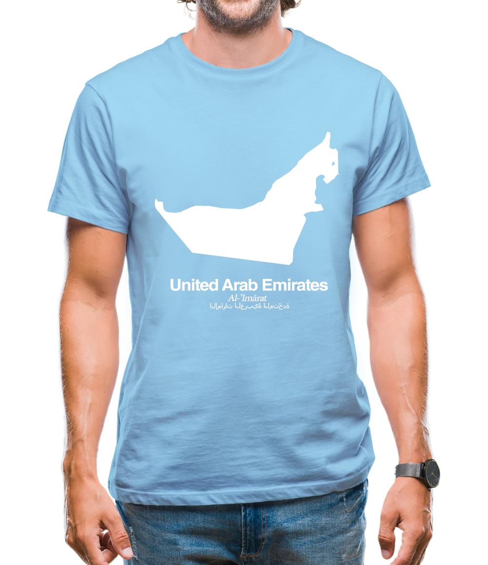 United Arab Emirates Silhouette Mens T-Shirt United Arab Emirates Silhouette Mens T-Shirt