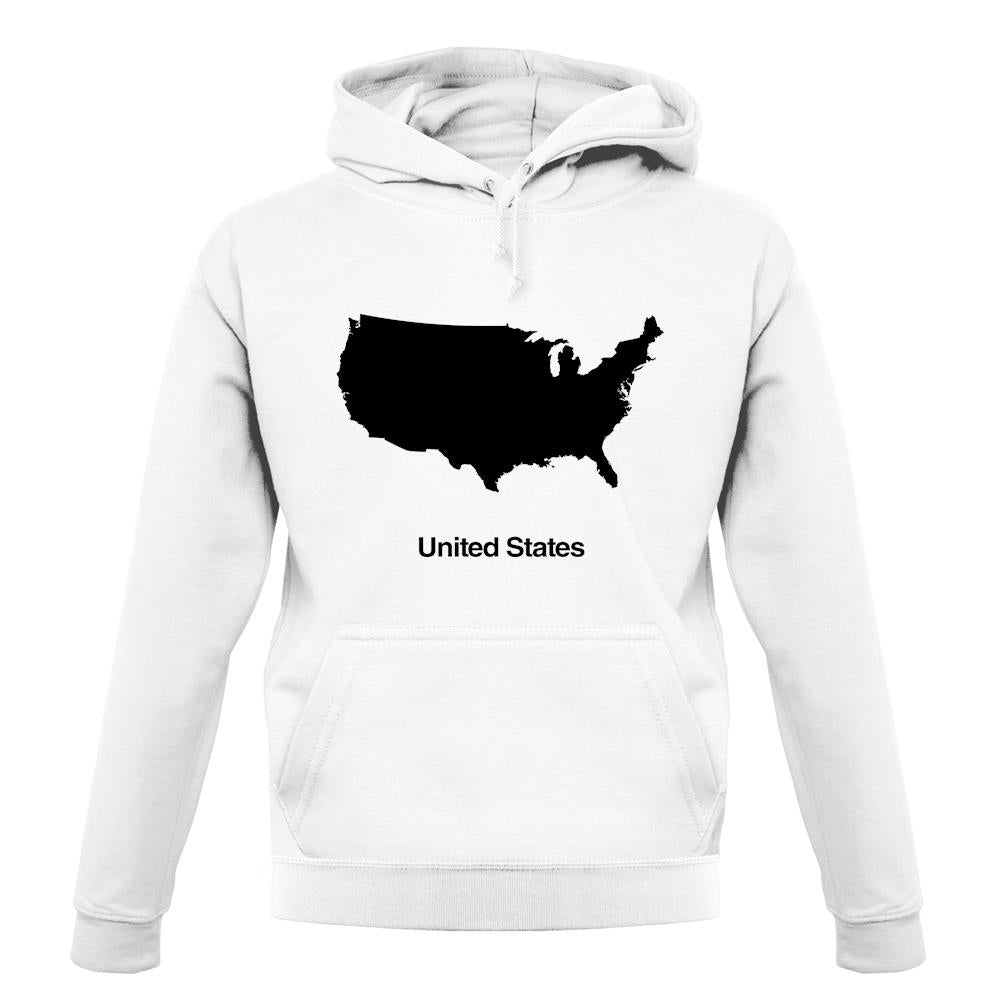 United States Silhouette unisex hoodie United States Silhouette unisex hoodie