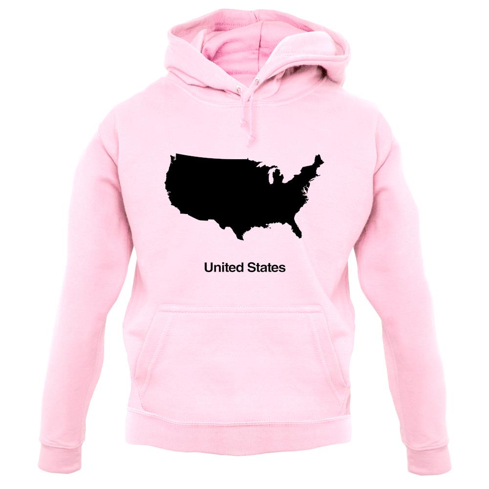 United States Silhouette unisex hoodie United States Silhouette unisex hoodie