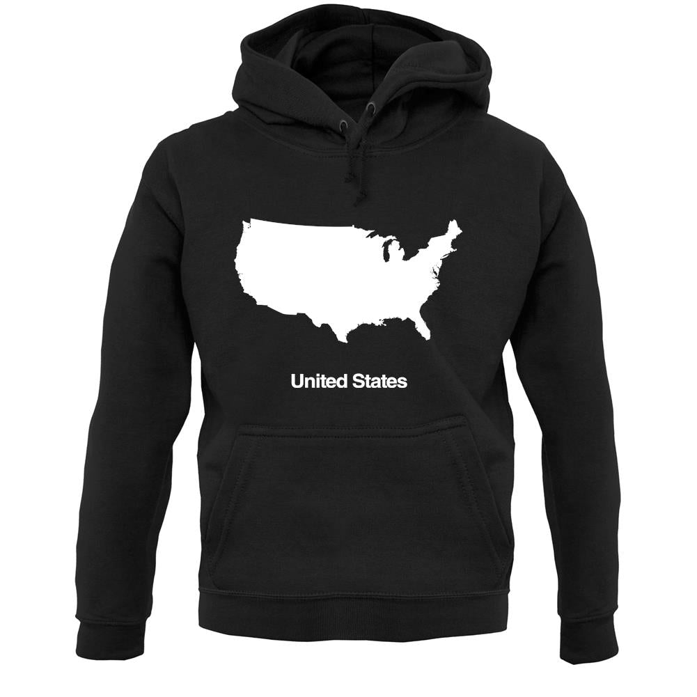 United States Silhouette Unisex Hoodie