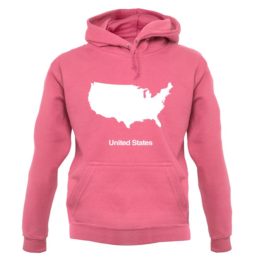United States Silhouette unisex hoodie United States Silhouette unisex hoodie