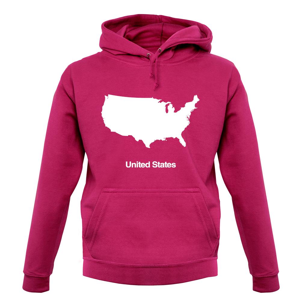 United States Silhouette unisex hoodie United States Silhouette unisex hoodie