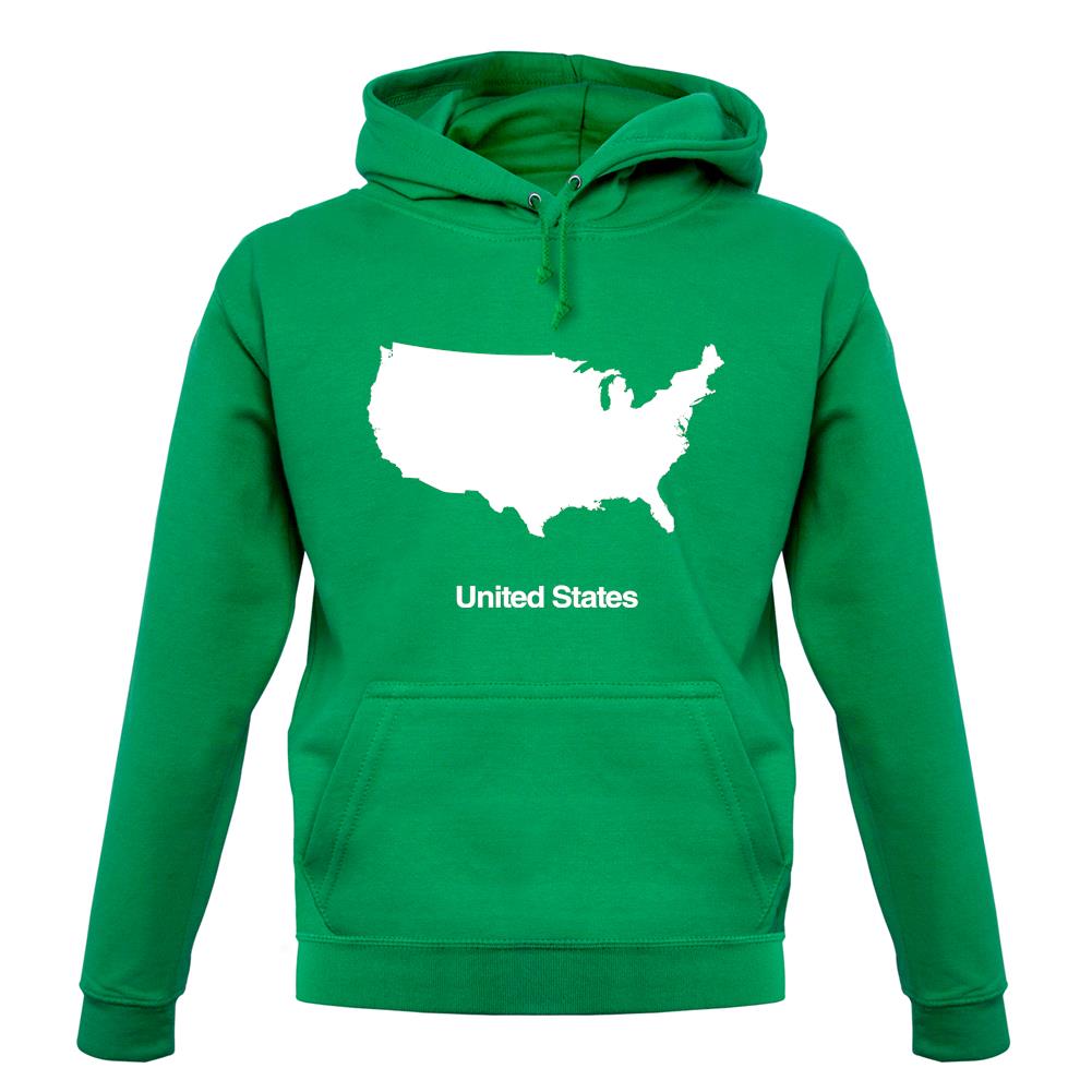 United States Silhouette unisex hoodie United States Silhouette unisex hoodie