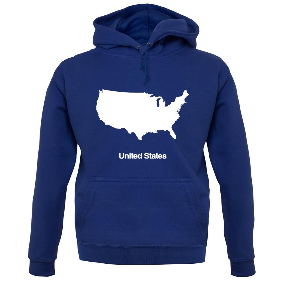 United States Silhouette unisex hoodie United States Silhouette unisex hoodie