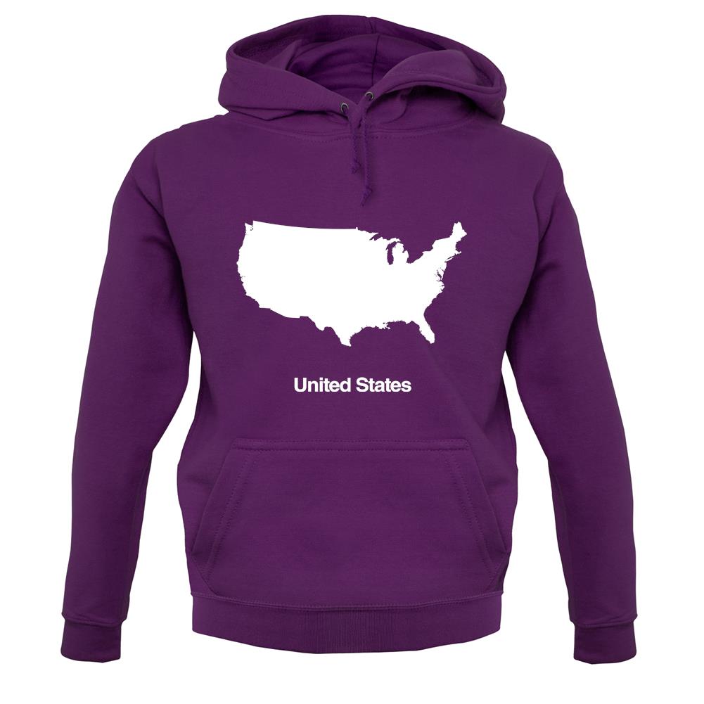 United States Silhouette unisex hoodie United States Silhouette unisex hoodie