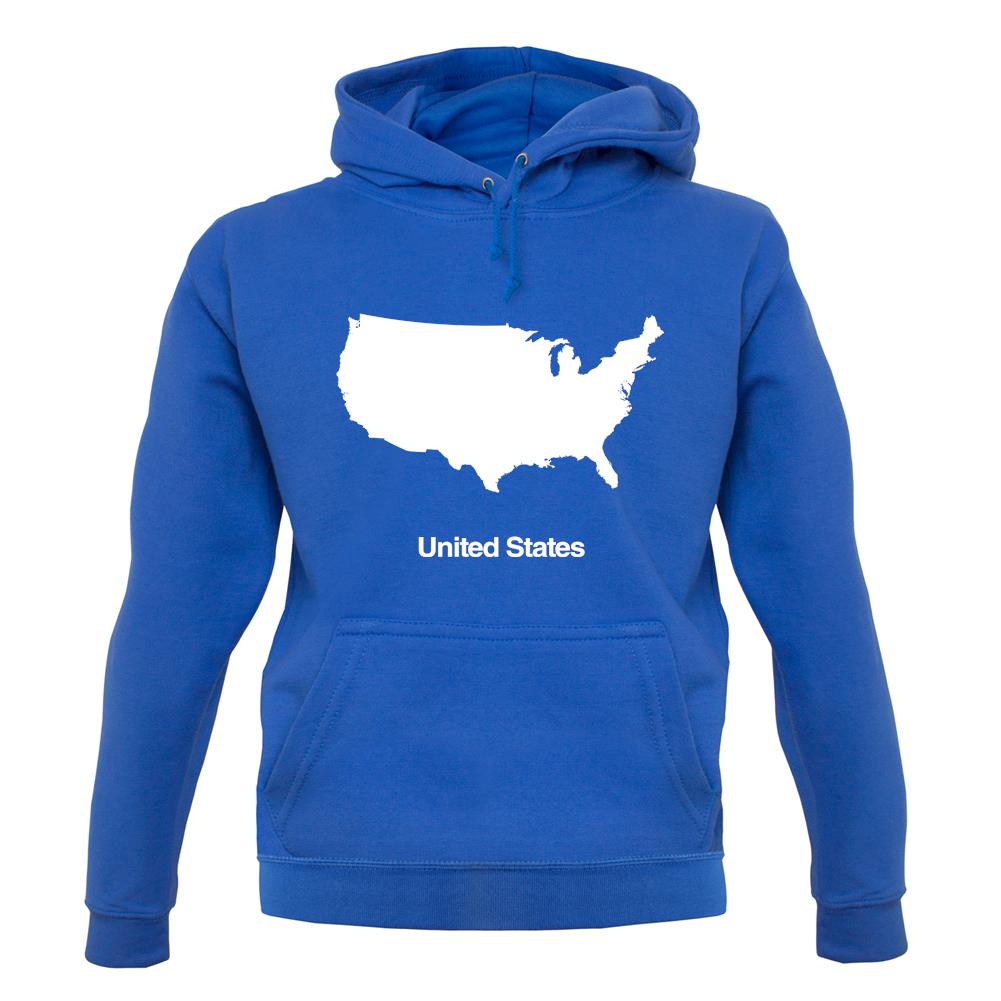 United States Silhouette unisex hoodie United States Silhouette unisex hoodie