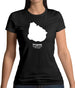 Uruguay Silhouette Womens T-Shirt Uruguay Silhouette Womens T-Shirt