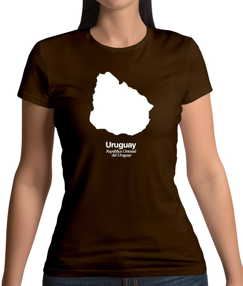 Uruguay Silhouette Womens T-Shirt Uruguay Silhouette Womens T-Shirt