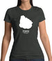 Uruguay Silhouette Womens T-Shirt Uruguay Silhouette Womens T-Shirt