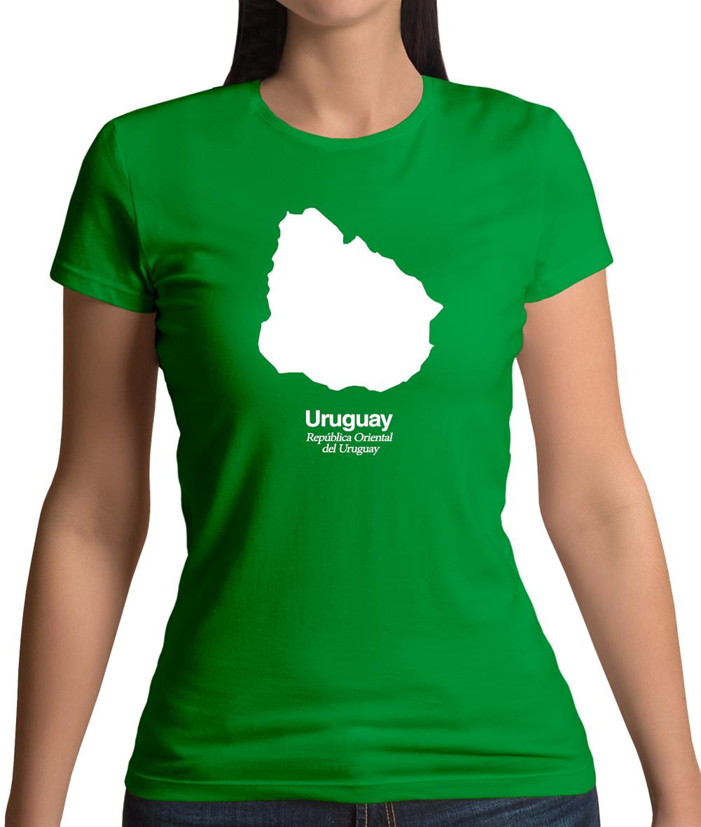 Uruguay Silhouette Womens T-Shirt Uruguay Silhouette Womens T-Shirt