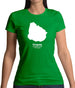 Uruguay Silhouette Womens T-Shirt Uruguay Silhouette Womens T-Shirt