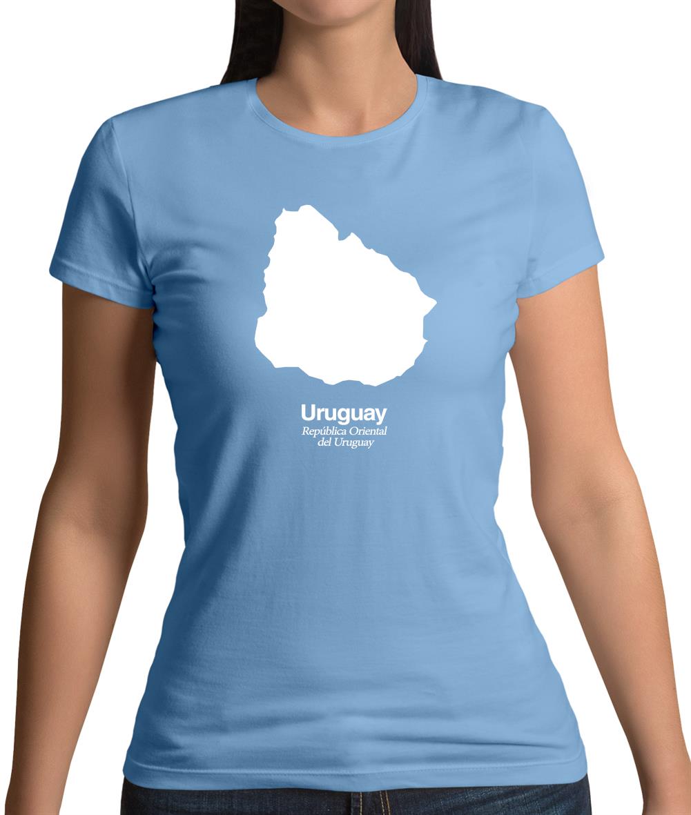 Uruguay Silhouette Womens T-Shirt Uruguay Silhouette Womens T-Shirt