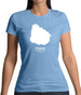 Uruguay Silhouette Womens T-Shirt Uruguay Silhouette Womens T-Shirt