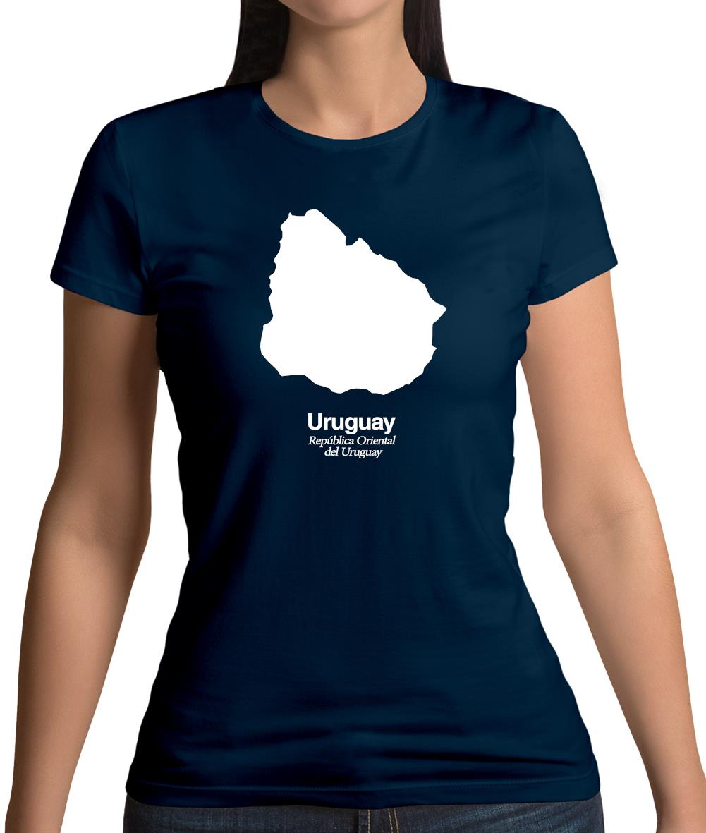 Uruguay Silhouette Womens T-Shirt Uruguay Silhouette Womens T-Shirt