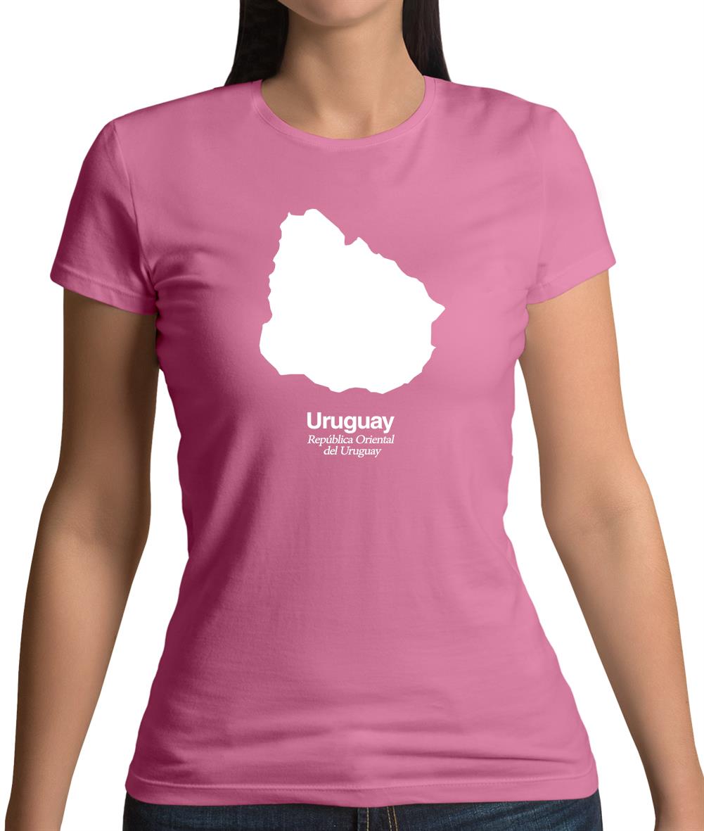 Uruguay Silhouette Womens T-Shirt Uruguay Silhouette Womens T-Shirt
