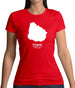 Uruguay Silhouette Womens T-Shirt Uruguay Silhouette Womens T-Shirt