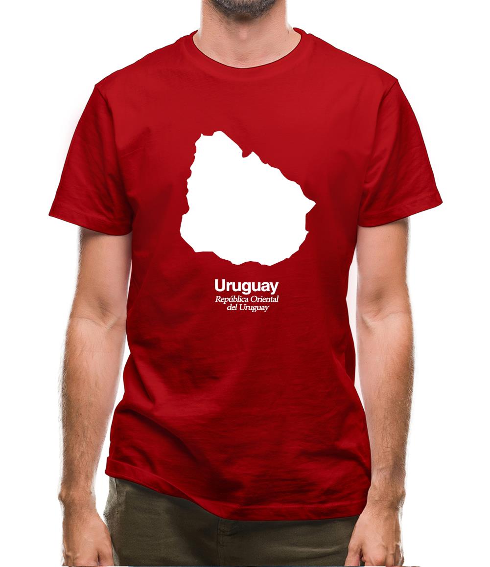 Uruguay Silhouette Mens T-Shirt Uruguay Silhouette Mens T-Shirt