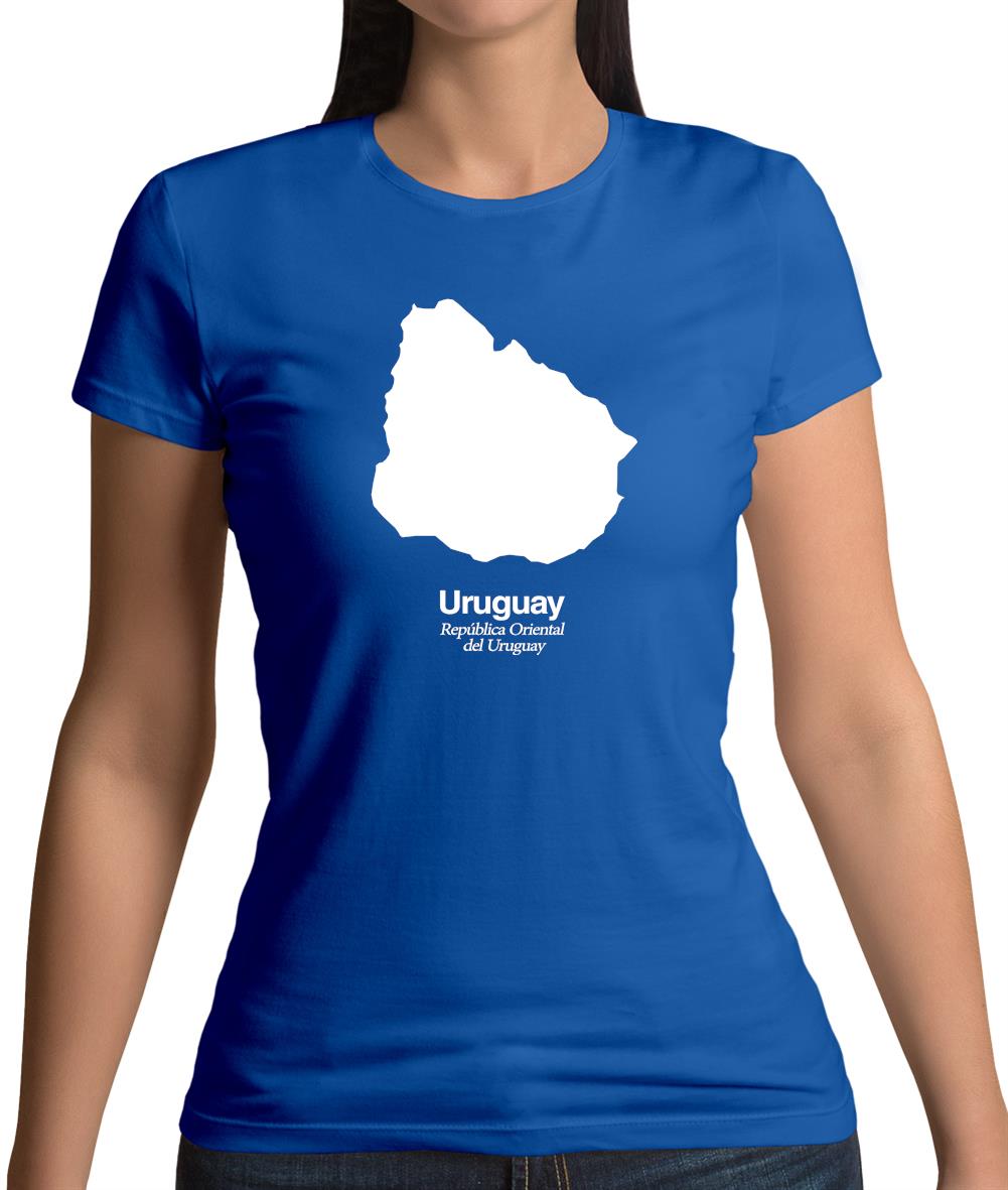 Uruguay Silhouette Womens T-Shirt Uruguay Silhouette Womens T-Shirt