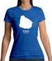 Uruguay Silhouette Womens T-Shirt Uruguay Silhouette Womens T-Shirt