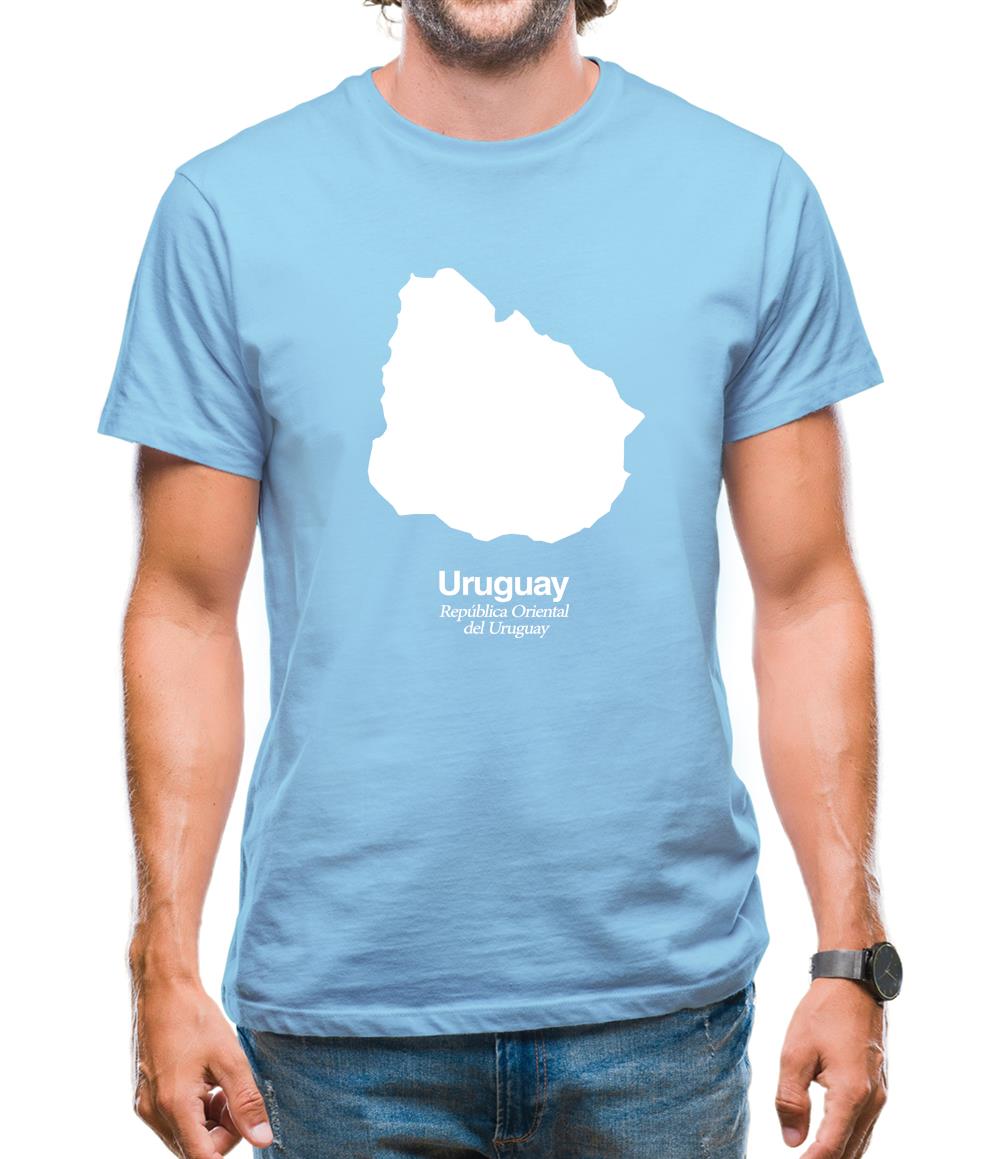 Uruguay Silhouette Mens T-Shirt Uruguay Silhouette Mens T-Shirt