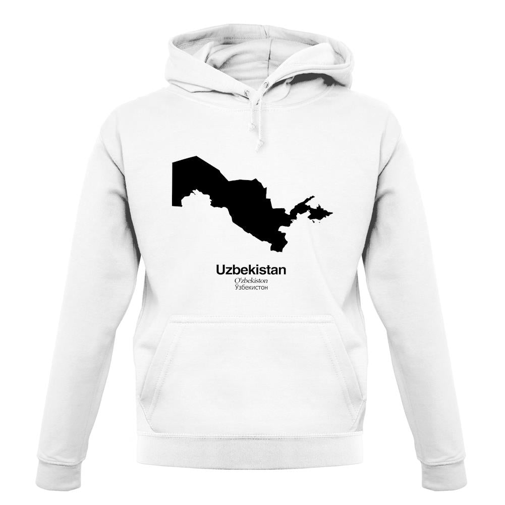 Uzbekistan Silhouette unisex hoodie Uzbekistan Silhouette unisex hoodie