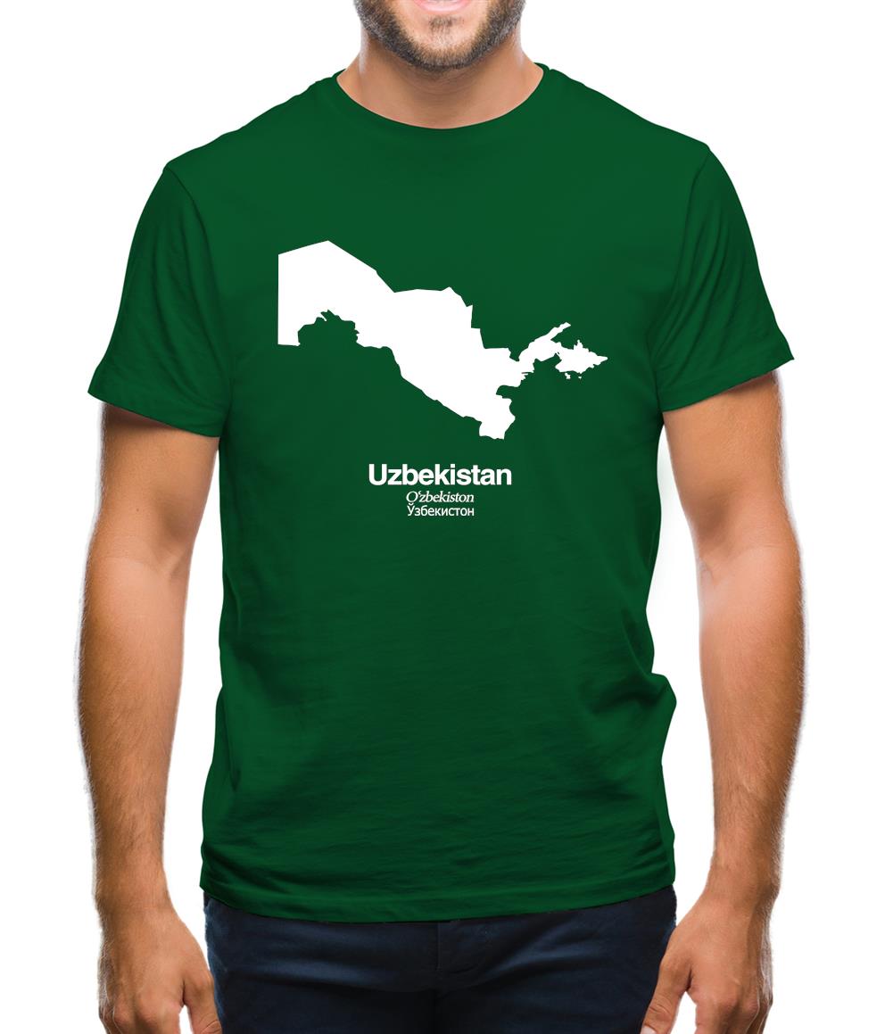 Uzbekistan Silhouette Mens T-Shirt Uzbekistan Silhouette Mens T-Shirt
