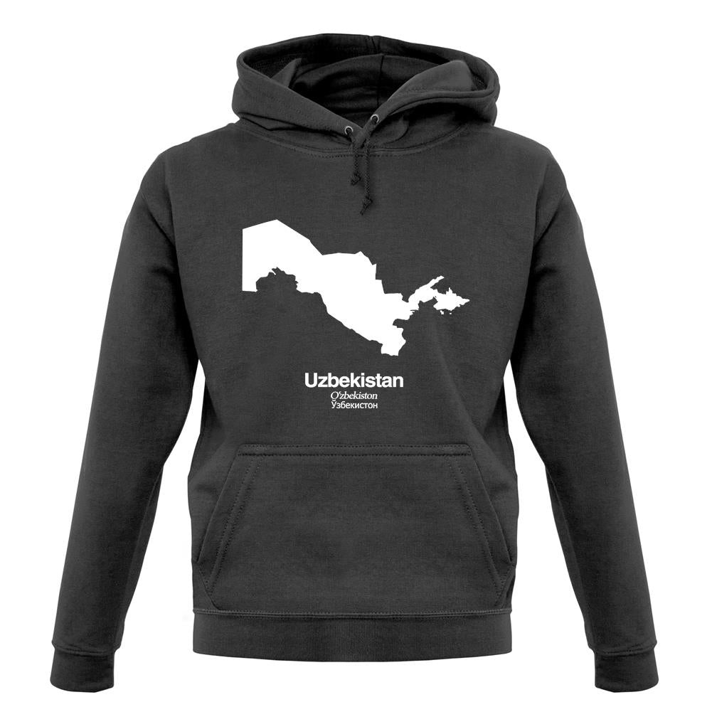 Uzbekistan Silhouette unisex hoodie Uzbekistan Silhouette unisex hoodie