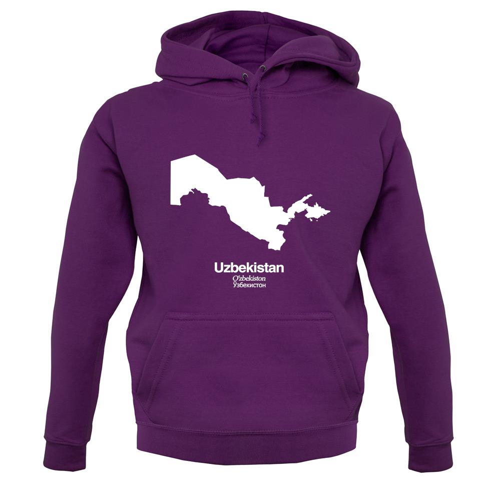 Uzbekistan Silhouette unisex hoodie Uzbekistan Silhouette unisex hoodie