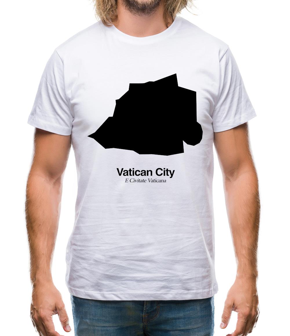 Vatican City Silhouette Mens T-Shirt Vatican City Silhouette Mens T-Shirt