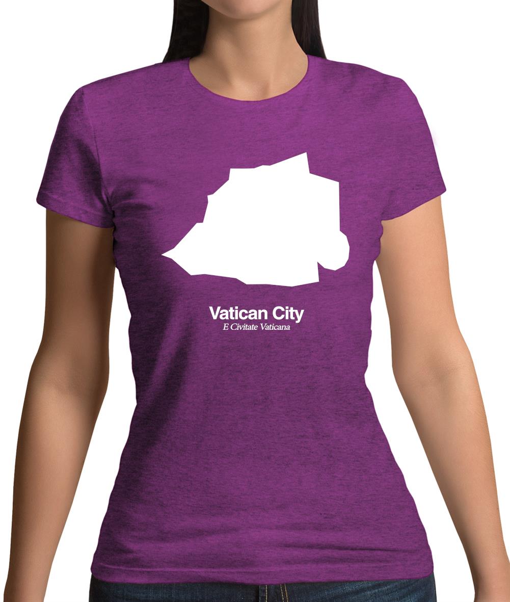 Vatican City Silhouette Womens T-Shirt Vatican City Silhouette Womens T-Shirt