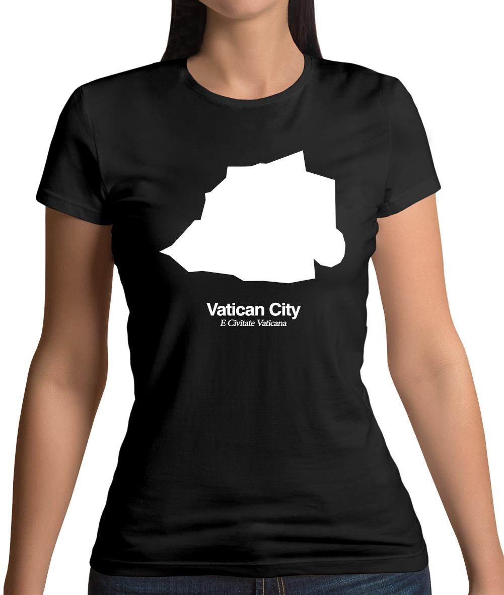 Vatican City Silhouette Womens T-Shirt Vatican City Silhouette Womens T-Shirt