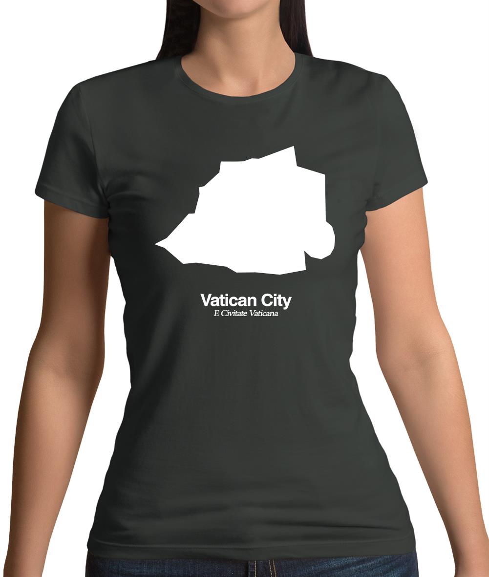 Vatican City Silhouette Womens T-Shirt Vatican City Silhouette Womens T-Shirt