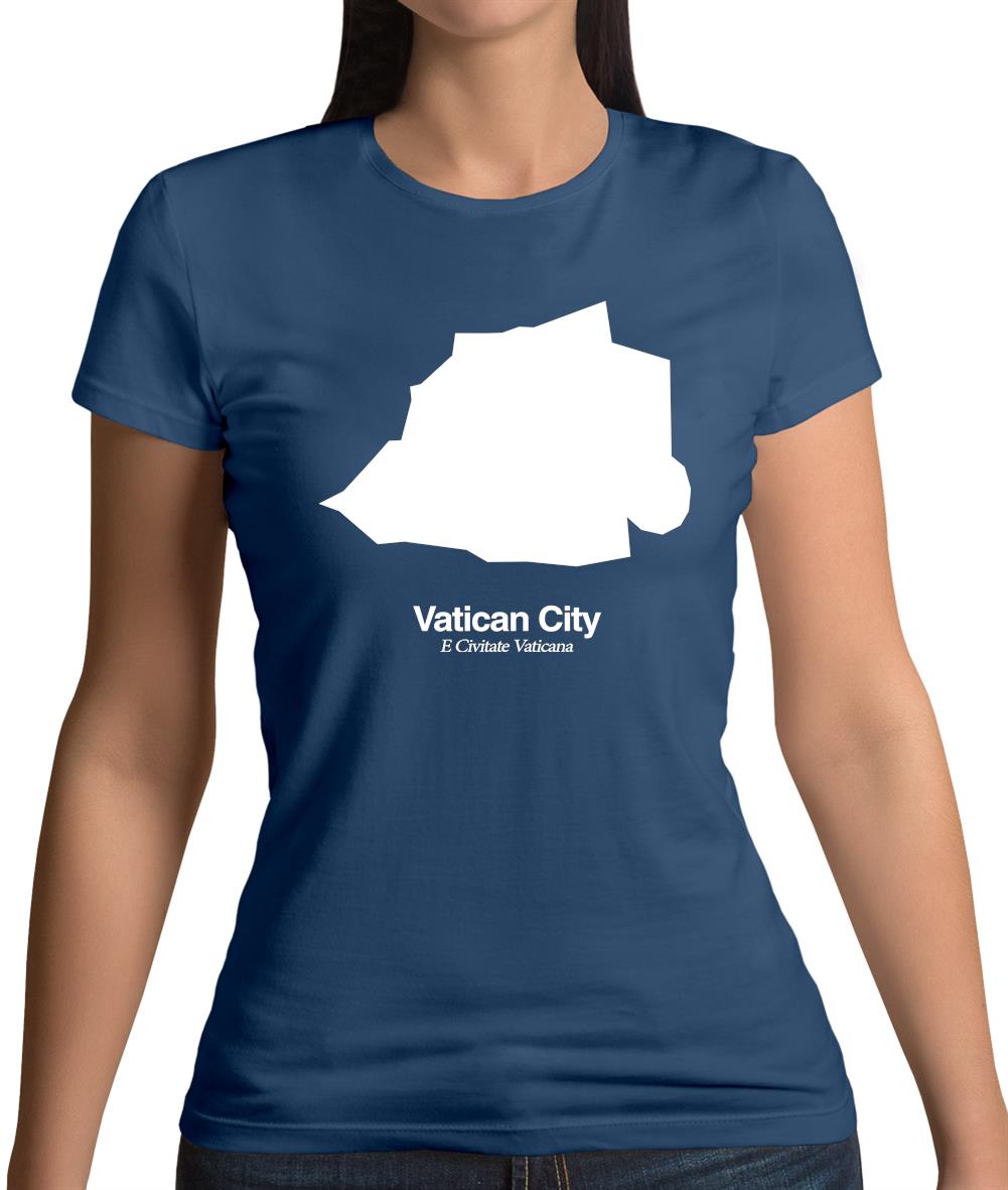 Vatican City Silhouette Womens T-Shirt Vatican City Silhouette Womens T-Shirt