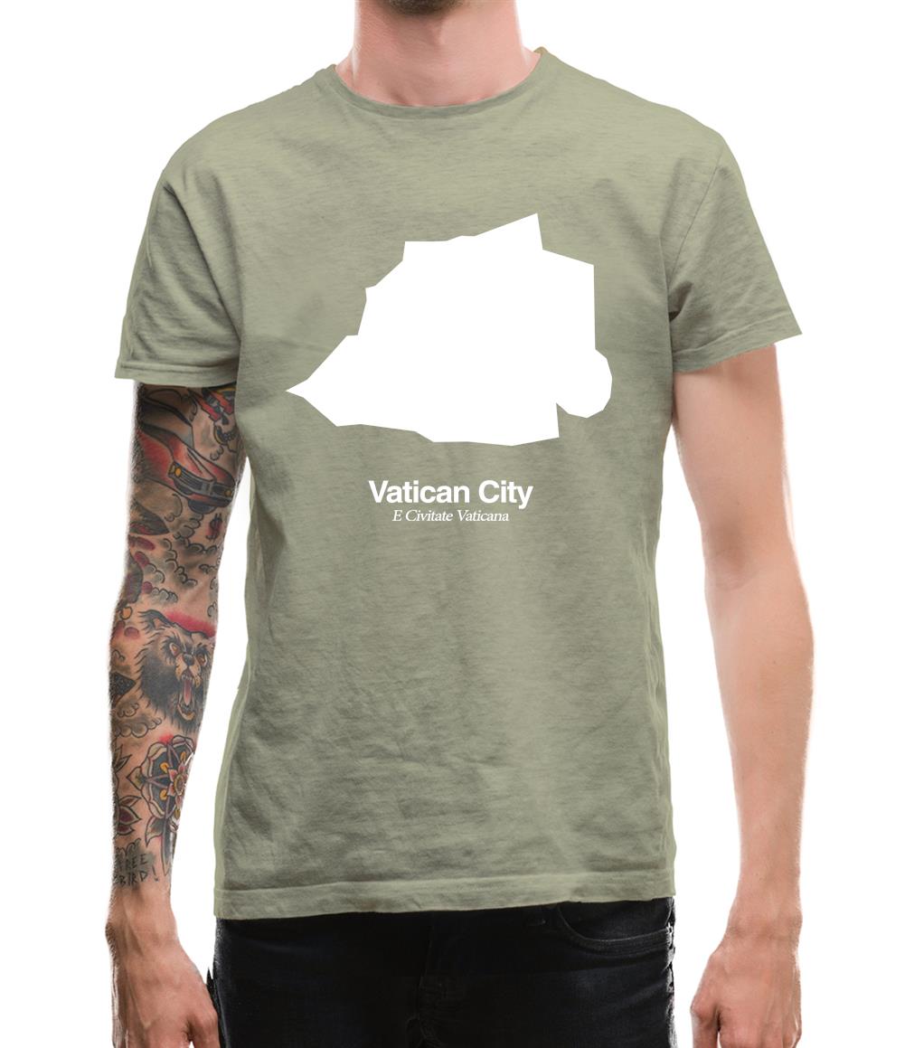 Vatican City Silhouette Mens T-Shirt Vatican City Silhouette Mens T-Shirt