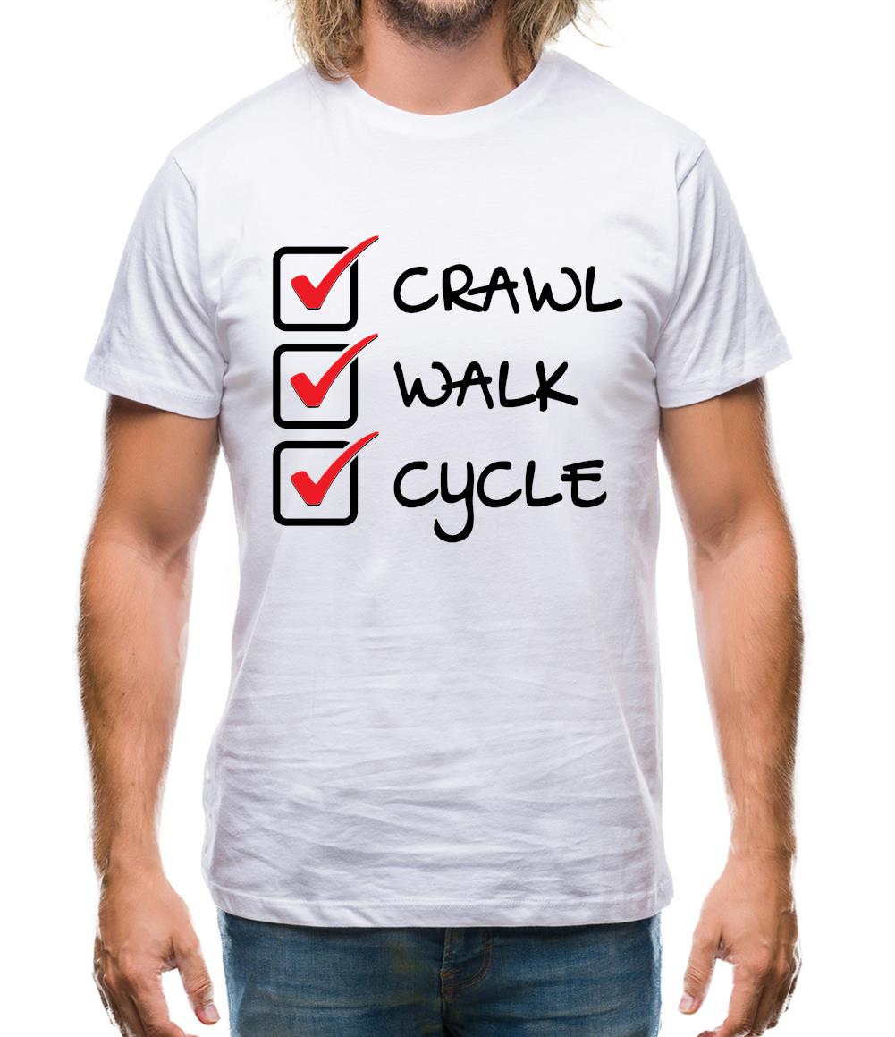 Crawl Walk Cycle Mens T-Shirt Crawl Walk Cycle Mens T-Shirt