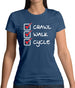 Crawl Walk Cycle Womens T-Shirt Crawl Walk Cycle Womens T-Shirt
