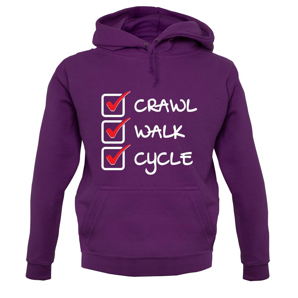 Crawl Walk Cycle unisex hoodie Crawl Walk Cycle unisex hoodie