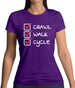 Crawl Walk Cycle Womens T-Shirt Crawl Walk Cycle Womens T-Shirt