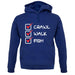 Crawl Walk Fish unisex hoodie Crawl Walk Fish unisex hoodie