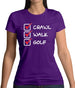 Crawl Walk Golf Womens T-Shirt Crawl Walk Golf Womens T-Shirt