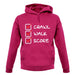 Crawl Walk Score unisex hoodie Crawl Walk Score unisex hoodie