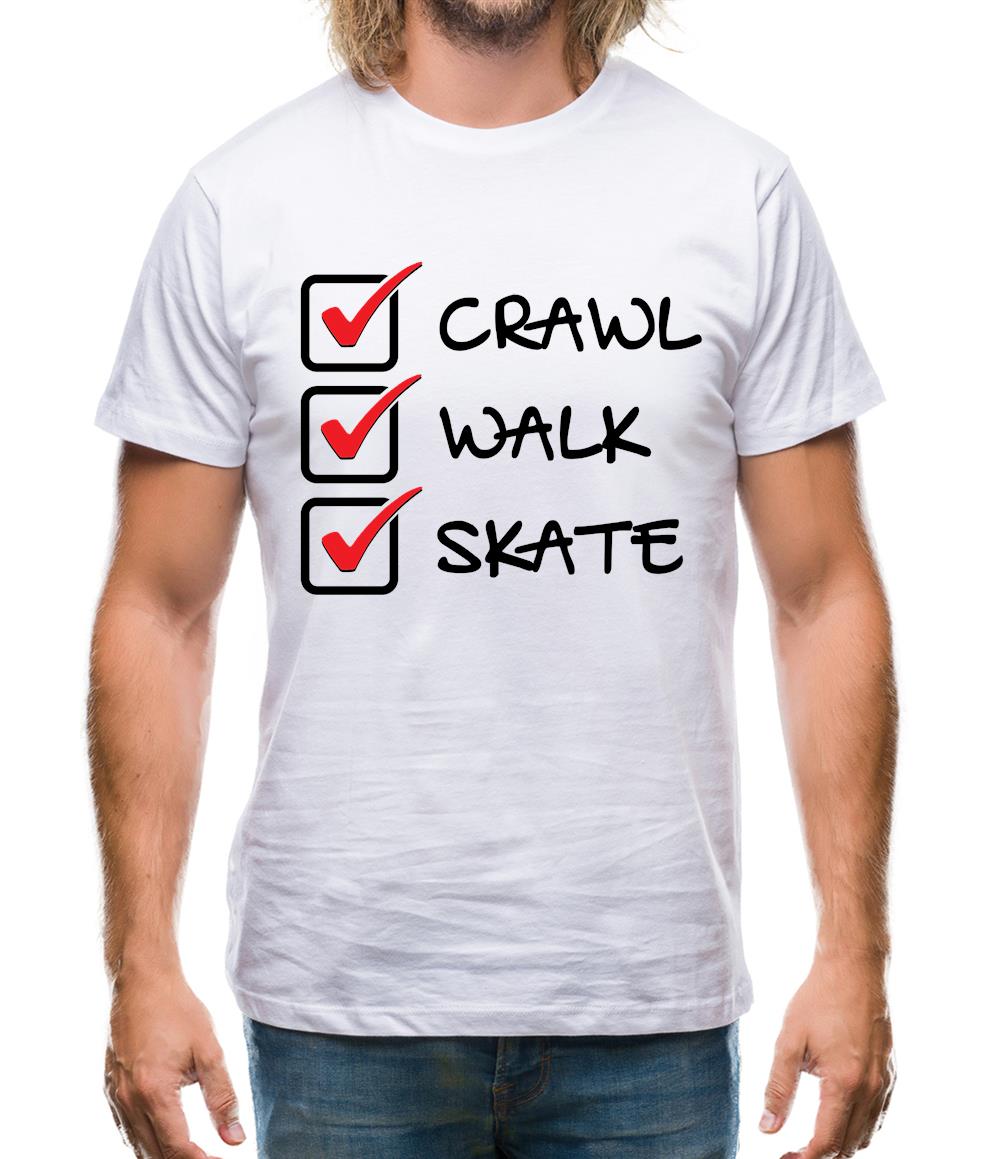 Crawl Walk Skate Mens T-Shirt Crawl Walk Skate Mens T-Shirt