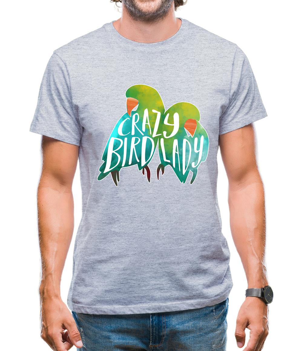 Crazy Bird Lady Mens T-Shirt Crazy Bird Lady Mens T-Shirt