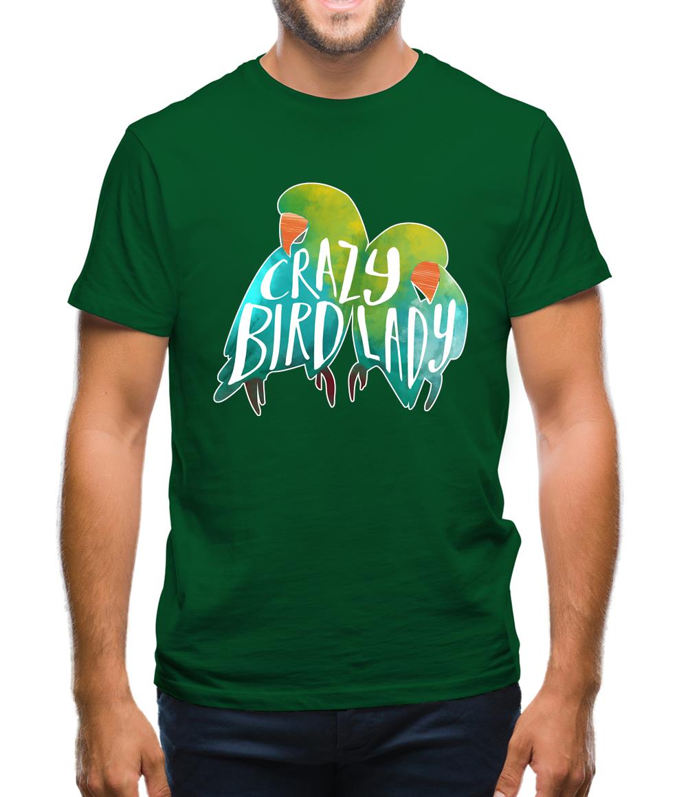 Crazy Bird Lady Mens T-Shirt Crazy Bird Lady Mens T-Shirt
