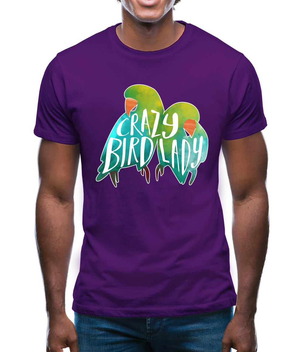 Crazy Bird Lady Mens T-Shirt Crazy Bird Lady Mens T-Shirt