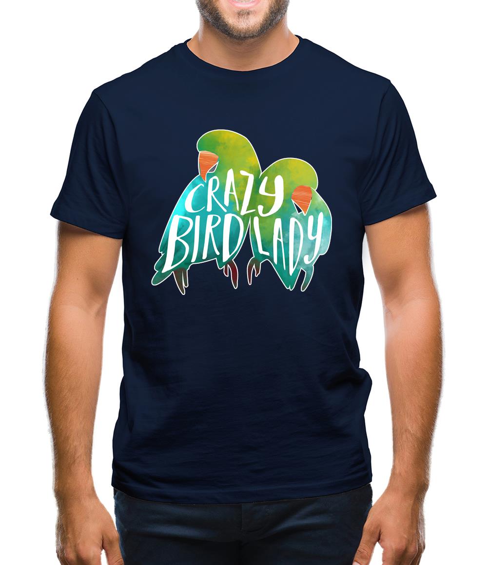 Crazy Bird Lady Mens T-Shirt Crazy Bird Lady Mens T-Shirt
