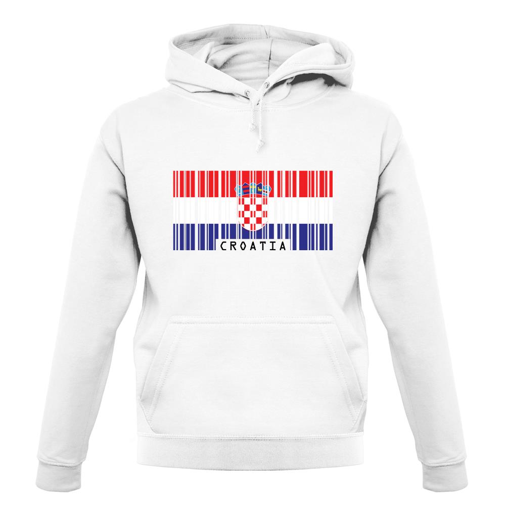 Croatia Barcode Style Flag unisex hoodie Croatia Barcode Style Flag unisex hoodie